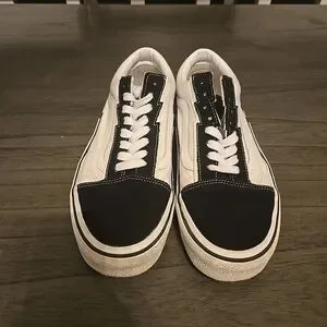 Vans | Shoes | Vans Black And White Lightning Bolt Sneakers  display picture 1